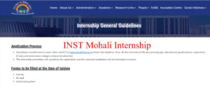 INST Mohali Summer Internship 2026: Apply Now for Nano Science & Technology Research Training
