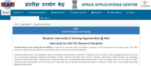 ISRO SAC Internship 2026: Space Research Opportunity for UG & PG Students