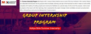 Aditya Birla Summer Internship 2026