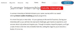 Deloitte Internship 2026: Apply Now for Consulting, Audit, and Tech Internships | Stipend, Eligibility, Process