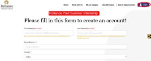 Reliance Paid Summer Internship 2026