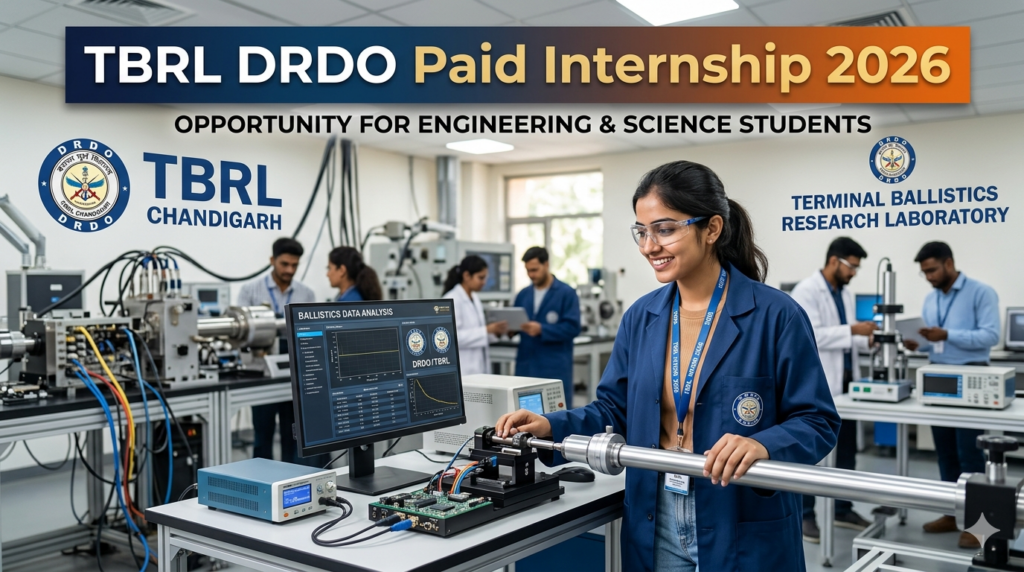 TBRL DRDO Paid Internship 2026