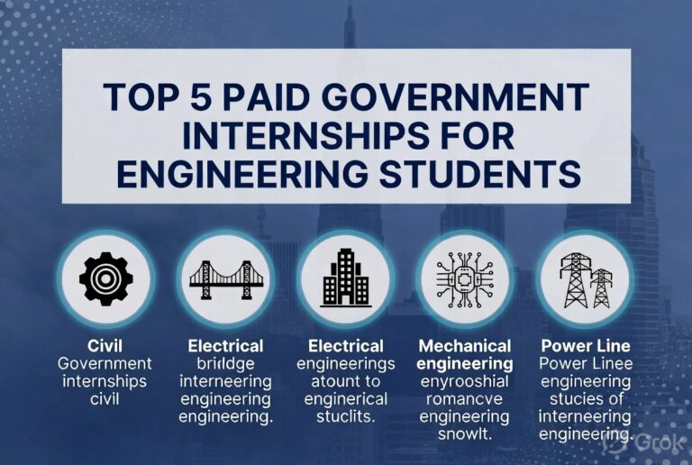 Top 5 Paid Government Internships for Engineering Students in 2026